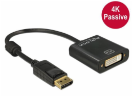 Delock adaptér Displayport 1.2 samec > DVI samice 4K pasivní černý