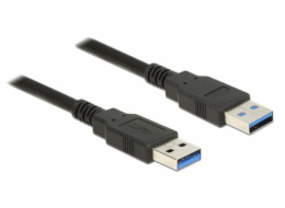 Delock Kabel USB 3.0 Typ-A samec > USB 3.0 Typ-A samec 0,5 m černý