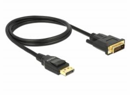 Delock Kabel Displayport 1.2 samec > DVI 24+1 samec pasivní 2 m černý