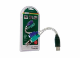 Digitus převodník USB na PS/2, 2xMiniDin6/F, USB A/M