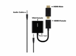 Belkin HDMI to VGA-Adapter with Audiocable black B2B137-BLK