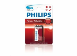 Philips baterie 9V PowerLife, alkalická - 1ks