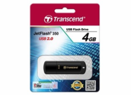 TRANSCEND Flash Disk 4GB JetFlash®350, USB 2.0 (R:13/W:4 MB/s) černá