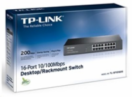 TP-Link switch TL-SF1016DS (16x100Mb/s, fanless)