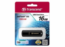 TRANSCEND Flash Disk 16GB JetFlash®350, USB 2.0 (R:13/W:4 MB/s) černá