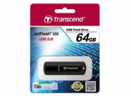 Transcend 64GB JetFlash 350, USB 2.0 flash disk, černý