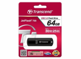 Transcend 64GB JetFlash 700, USB 3.0 flash disk, černý