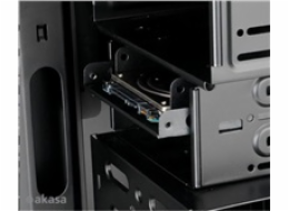 AKASA montážní kit  pro 2,5" HDD do 3,5" pozice, 2x 2,5" HDD/SSD, černý