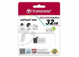 Transcend JetFlash 380 32GB OTG stříbrný