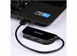 AXAGON HUE-X4B, 4x USB2.0 READY hub, černý