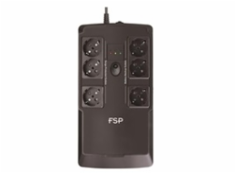 FSP UPS NanoFit 800, 800 VA / 480 W, 2xUSB power, LCD, RJ45, offline