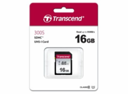 TRANSCEND SDHC karta 16GB 300S, UHS-I U1 (R:95/W:45 MB/s)