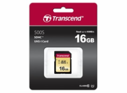 TRANSCEND SDHC karta 16GB 500S, UHS-I U1 (R:95/W:60 MB/s)