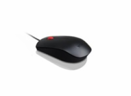 LENOVO myš drátová Essential USB Mouse - 1600dpi, Optical, USB, 3 tlačítka, černá