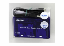 Čtečka karet Sandisk (Hama) 35v1, USB 2.0, modrá