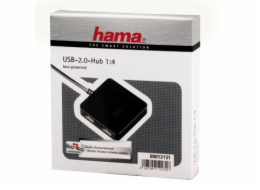 Hama USB 2.0 hub 1:4,bus-powered, černý NAHRADA 200121