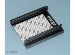 AKASA montážní kit  pro 2,5" HDD do 3,5" pozice, 2x 2,5" HDD/SSD, černý hliník