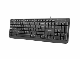KLÁVESNICE NATEC TROUT SLIM USB, US LAYOUT, ČERNÁ