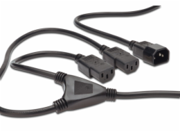 PREMIUMCORD Kabel napájecí 230V prodlužovací Y - 1xM/2xF