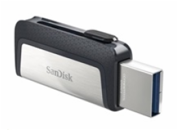 Sandisk Ultra Dual Drive USB Type-C USB paměť 128 GB USB Type-A / USB Type-C 3.2 Gen 1 (3.1 Gen 1) Černá, Stříbrná