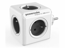 Allocacoc PowerCube Original Type E napájecí prodlužovačka 5 AC zásuvky / AC zásuvek Vnitřní Šedá