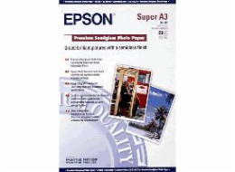 EPSON fotopapír C13S041328/ A3+/ Premium Semigloss Photo / 20 listů