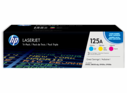 HP 125A CMY 3-pack LJ Toner Cart, CF373AM (1,400 / 1,400 / 1,400 pages)