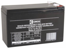 EMOS SLA 12V 7,2Ah ,3 1201002800 Emos baterie SLA 12V / 7.2 Ah, Faston 6.3 (250)