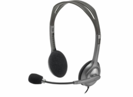 Logitech Headset Stereo H111/ drátová sluchátka + mikrofon/ 3,5 mm jack/ šedá