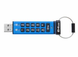 Kingston 64GB USB 3.0 DataTraveler 2000 s klávesnicí a 256bitovým šifrováním