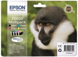 EPSON ink čer+bar Stylus "Opice" S20/SX100/SX200/SX400 (T0895) multipack