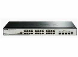 D-Link DGS-1510-28X 28-Port Gigabit Stackable Smart Managed Switch including 4 10G SFP+ ports (smart fans)