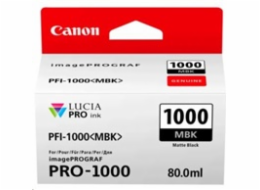 Canon CARTRIDGE PFI-1000MBK matná černá pro ImagePROGRAF PRO-1000 (1 600 str.)