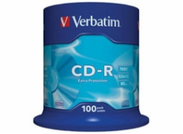 VERBATIM CD-R(100-Pack)Spindle/EP/DL/52x/700MB