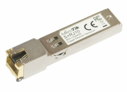 MikroTik SFP+ konvertor na metaliku 10M/100M/1G/2.5G/5G/10G, RJ-45, až 200m