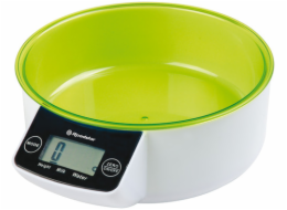 Kuchyňská váha Roadstar, KS-250/GR, zelená kuchyňská váha, dotykové ovládání, max. nosnost 5 kg