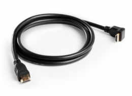 Propojovací HDMI kabel Meliconi, 497013, běžný oplet, rovné a zahnuté zakončení, 1,5 m