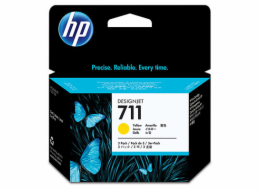 HP 711 Yellow DJ Ink Cart, 29 ml, 3-pack, CZ136A