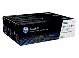 HP 128A CMY 3-pack LJ Toner Cart, CF371AM (1,300 / 1,300 / 1,300 pages)