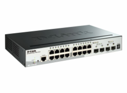 D-Link DGS-1510-20 20-Port Gigabit Stackable SmartPro Switch including 2 SFP ports and 2 x 10G SFP+ ports- 16 x 10/10 