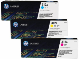 HP 312A 3-pack CYM LJ Toner Cart, str, CF440AM