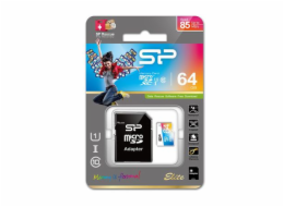 SP MicroSD,UHS-1,64GB SP064GBSTXBU1V20SP