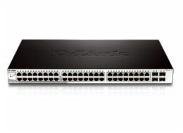 D-Link DGS-1210-52 52-port Gigabit Smart+ Switch, 48x GbE, 4x RJ45/SFP, fanless