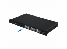 UBNT EdgeSwitch ES-24-250W [26Gbps, 250W, aktivní (802.3af/at) i pasivní (24V) PoE, 2xSFP, L2/L3]