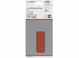 Bosch brusny list C 430 drevo + lak 93x186MM zrnitost 120 10 ks