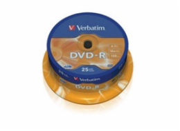 VERBATIM DVD-R(25-Pack)Spindl/MattSlvr/16x/4.7GB