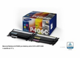 HP - Samsung toner CMYK sada CLT-P406C pro CLP-360/365/CLX-3300/3305/C410/C460 - 1500/1000 str.