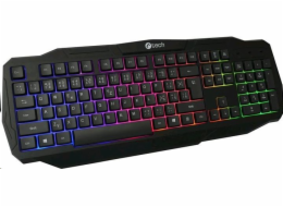 C-Tech Arcus GKB-15 herní klávesnice, casual gaming, CZ/SK, duhové podsvícení, USB