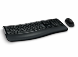 Microsoft Comfort Desktop 5050 keyboard Mouse included RF Wireless QWERTY International EER Black