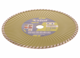 Kotouč diamantový řezný turbo, 230x22,2mm, suché i mokré řezání EXTOL-CRAFT